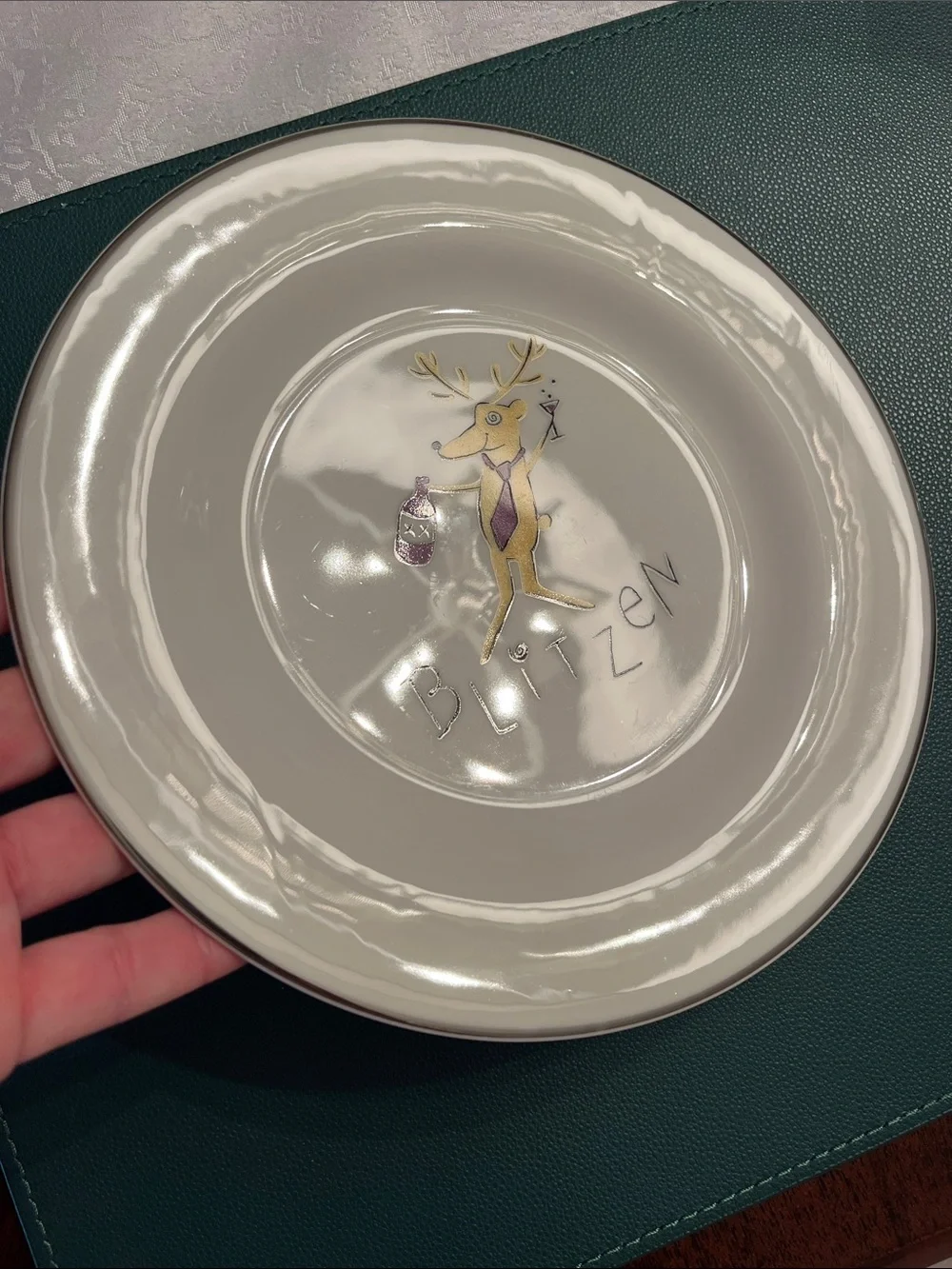 Pottery Barn Christmas White Salad/Dessert Plates Set of 4